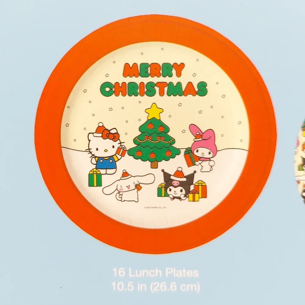 Hello Kitty and Friends Paper Tableware Party Set Merry Christmas
